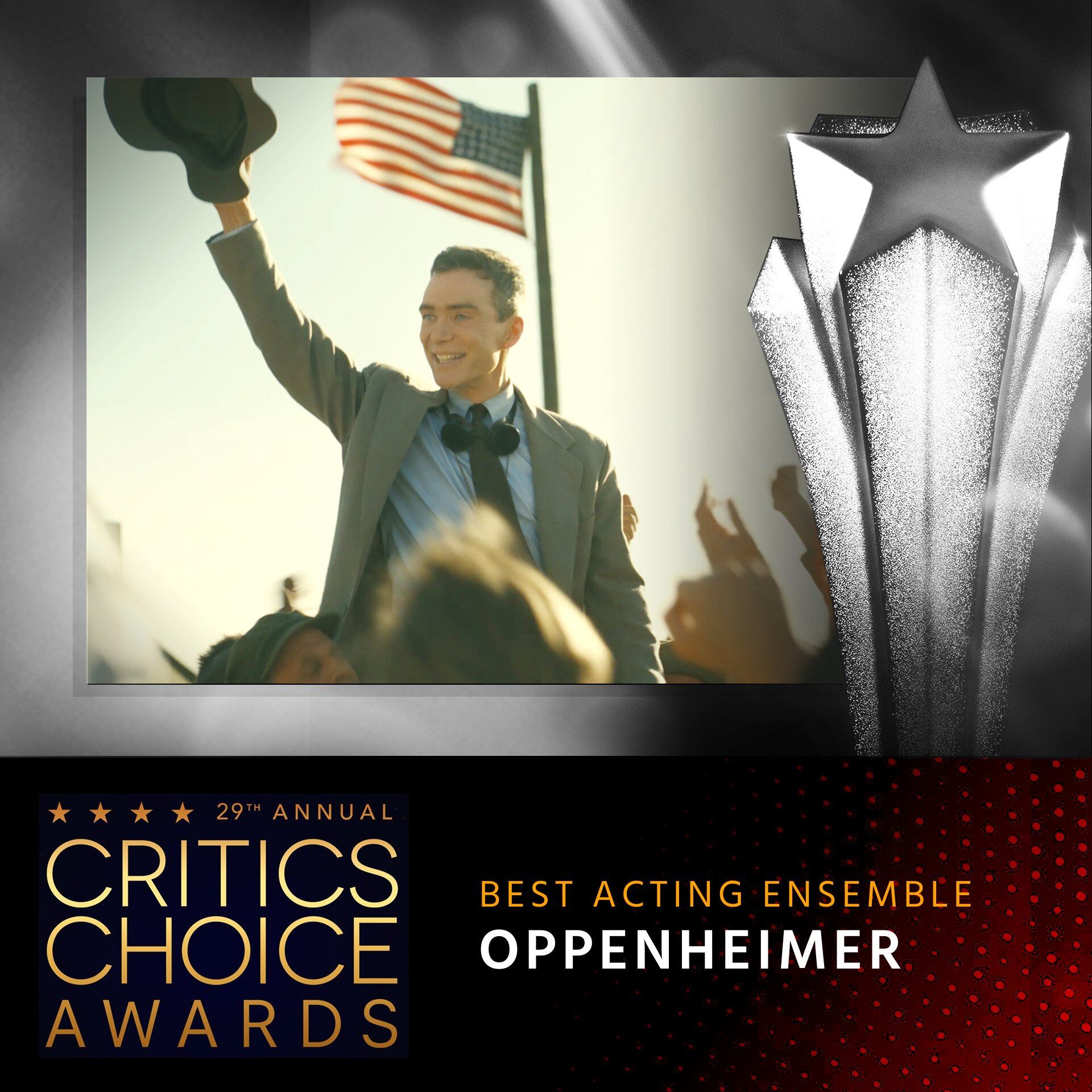 Oppenheimer, ganadora Critics Choice Awards
