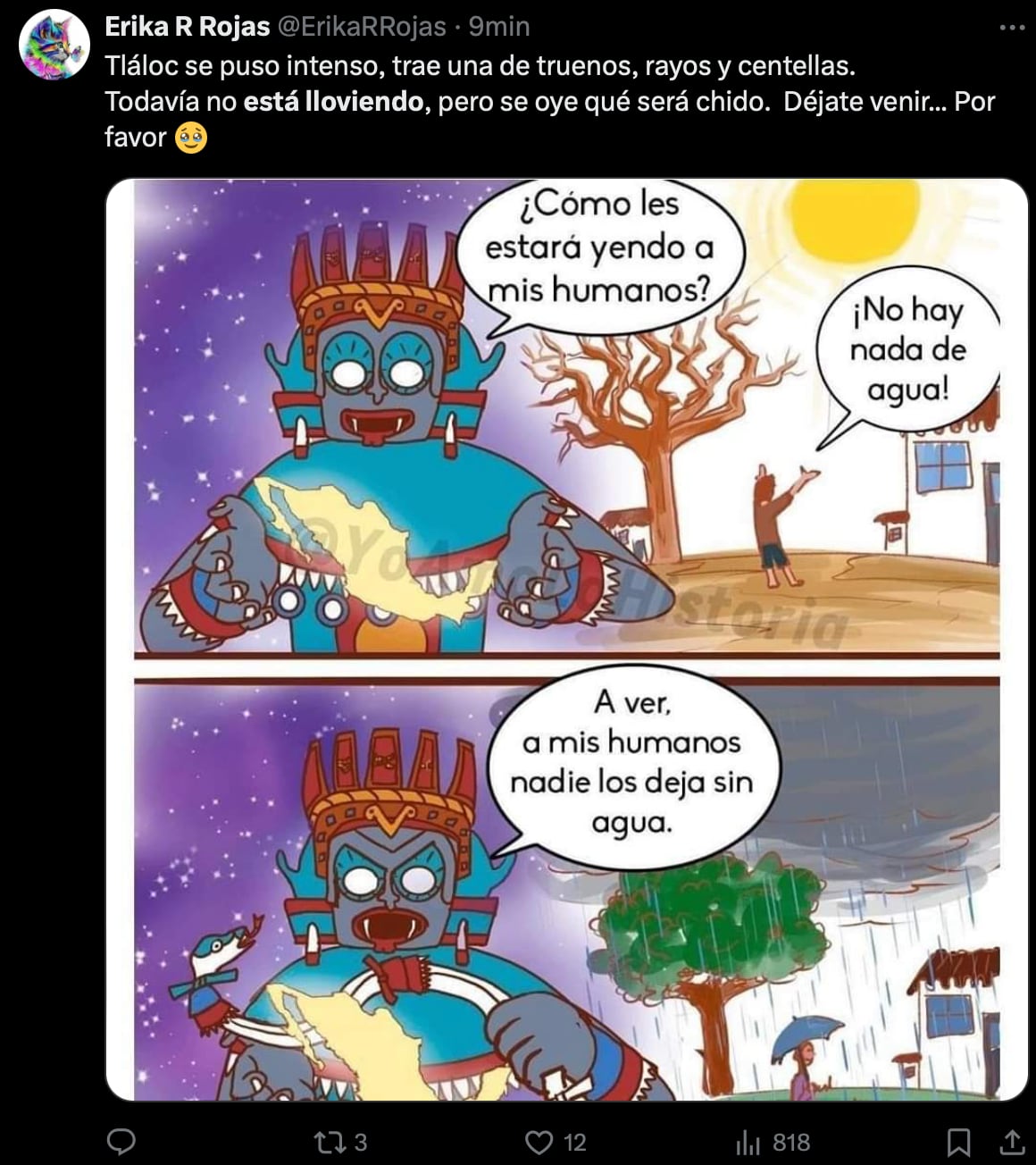 Los memes de la sorpresiva e intensa lluvia que despertó al Estado de México