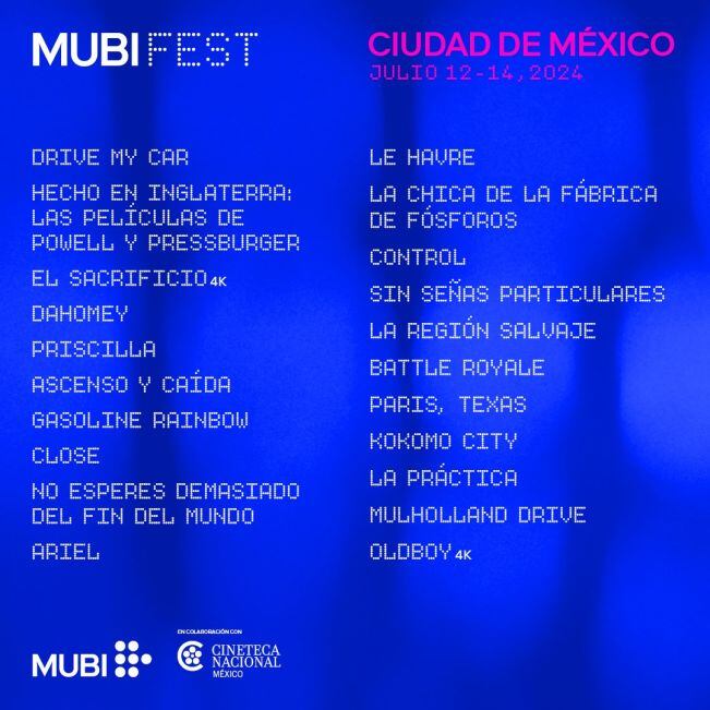 MUBI Fest 2024
