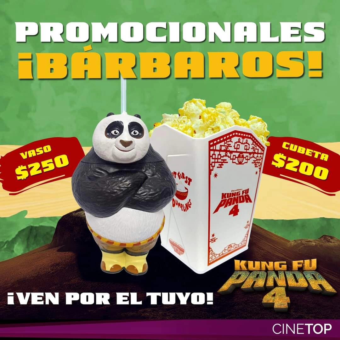 Palomera de Kung Fu Panda 4 en CineTop