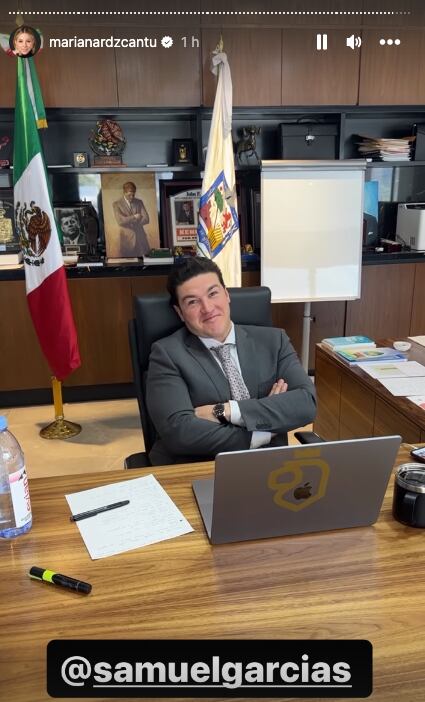 Mariana Rodríguez presume a Samuel García por hazaña con Tesla