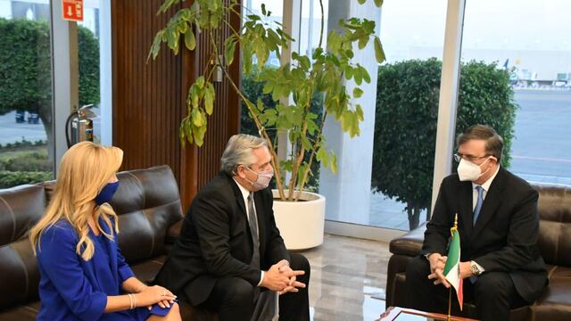 Ebrard y Alberto Fernandez