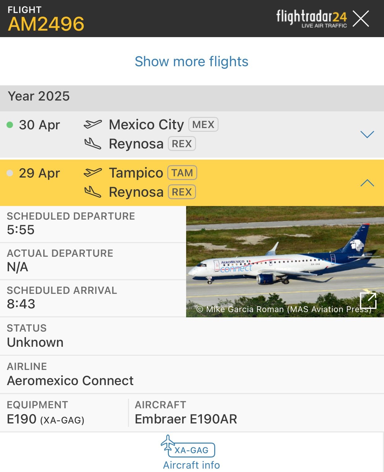 Vuelo Aeroméxico a Reynosa aterriza de emergencia en Tamaulipas