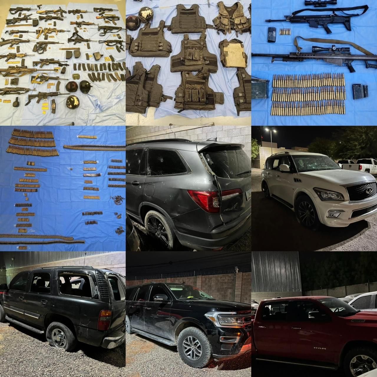 Mueren 12 criminales en enfrentamiento en Hermosillo, Sonora; aseguran armas y camionetas