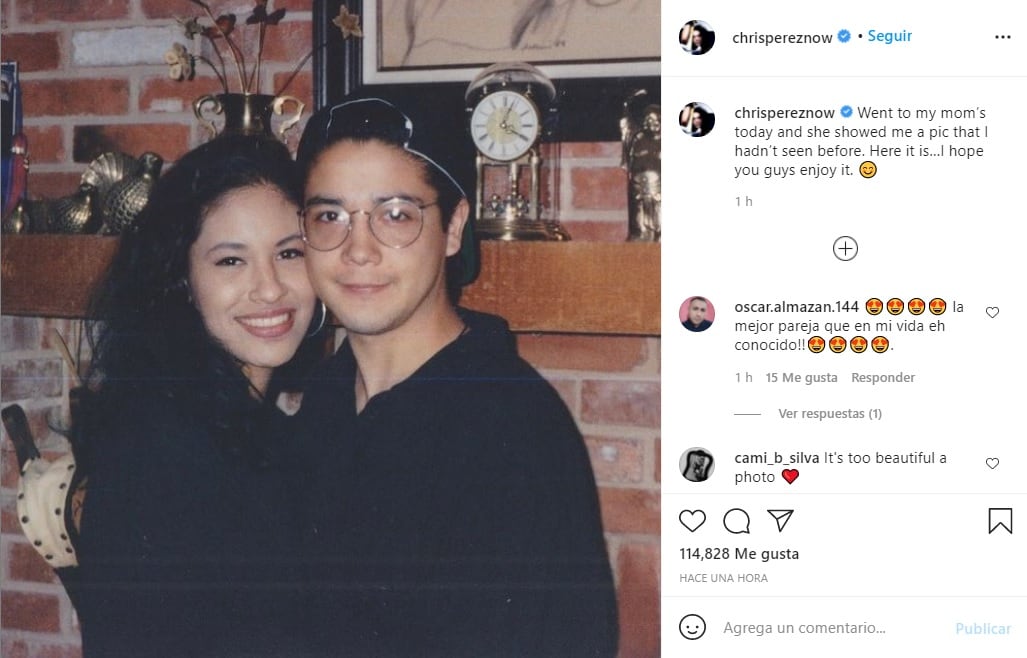 Selena Quintanilla y Chris Pérez