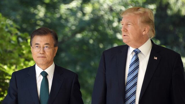 Moon Jae-in y Donald Trump