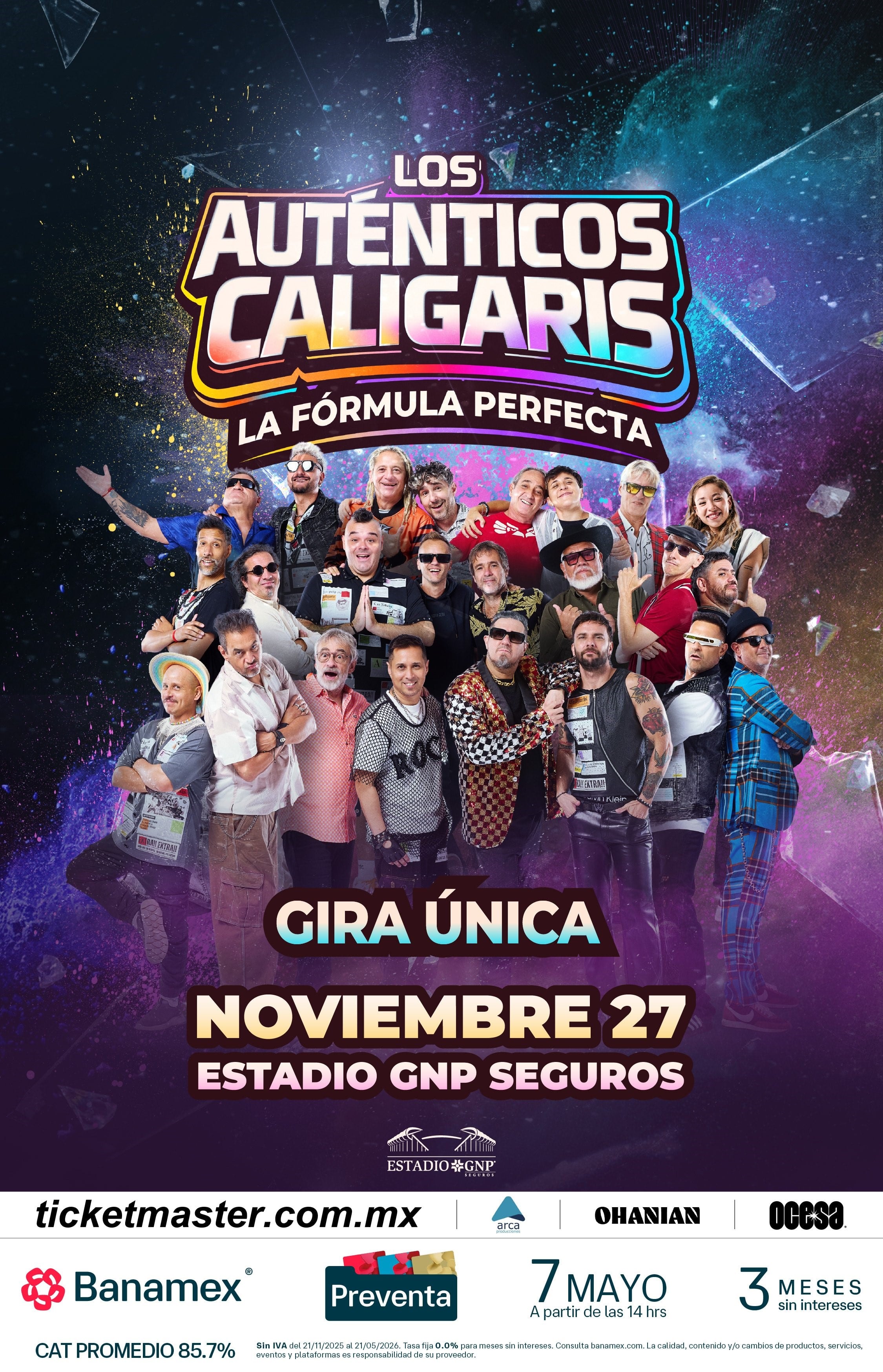 Los Auténticos Caligaris en Estadio GNP Seguros