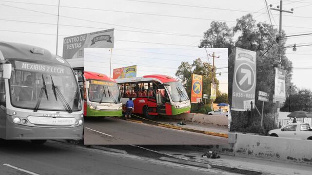 Se registra accidente en la Línea 2 del Mexibús
