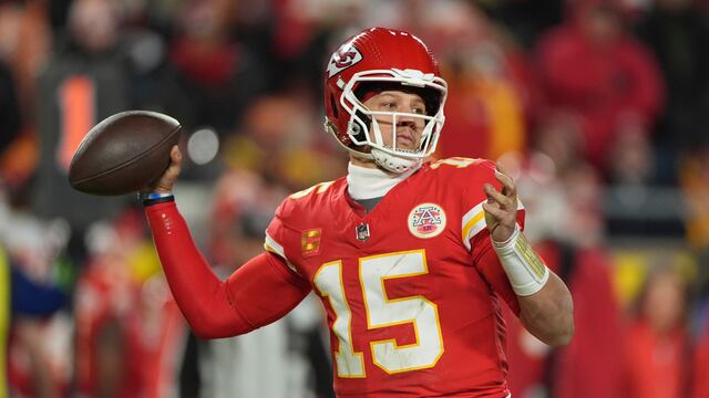 Patrick Mahomes en la Final de la Conferencia Americana.
