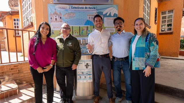 PVEM promueve sistemas de captación de agua de lluvia en municipios mexiquenses
