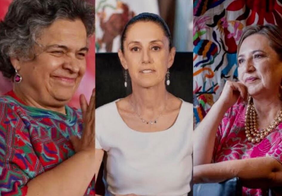 Beatriz Paredes, Claudia Sheinbaum, Xóchitl Gálvez/Plácido Garza