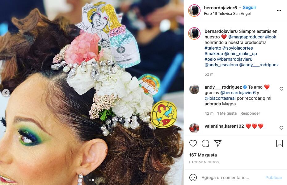 Lolita Cortés peinado