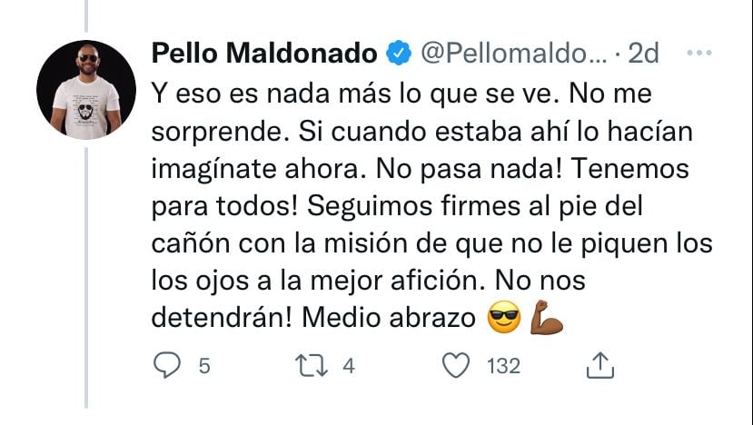 Pello Maldonado se mantiene 'firme' a pesar de los comentarios de Willie González.