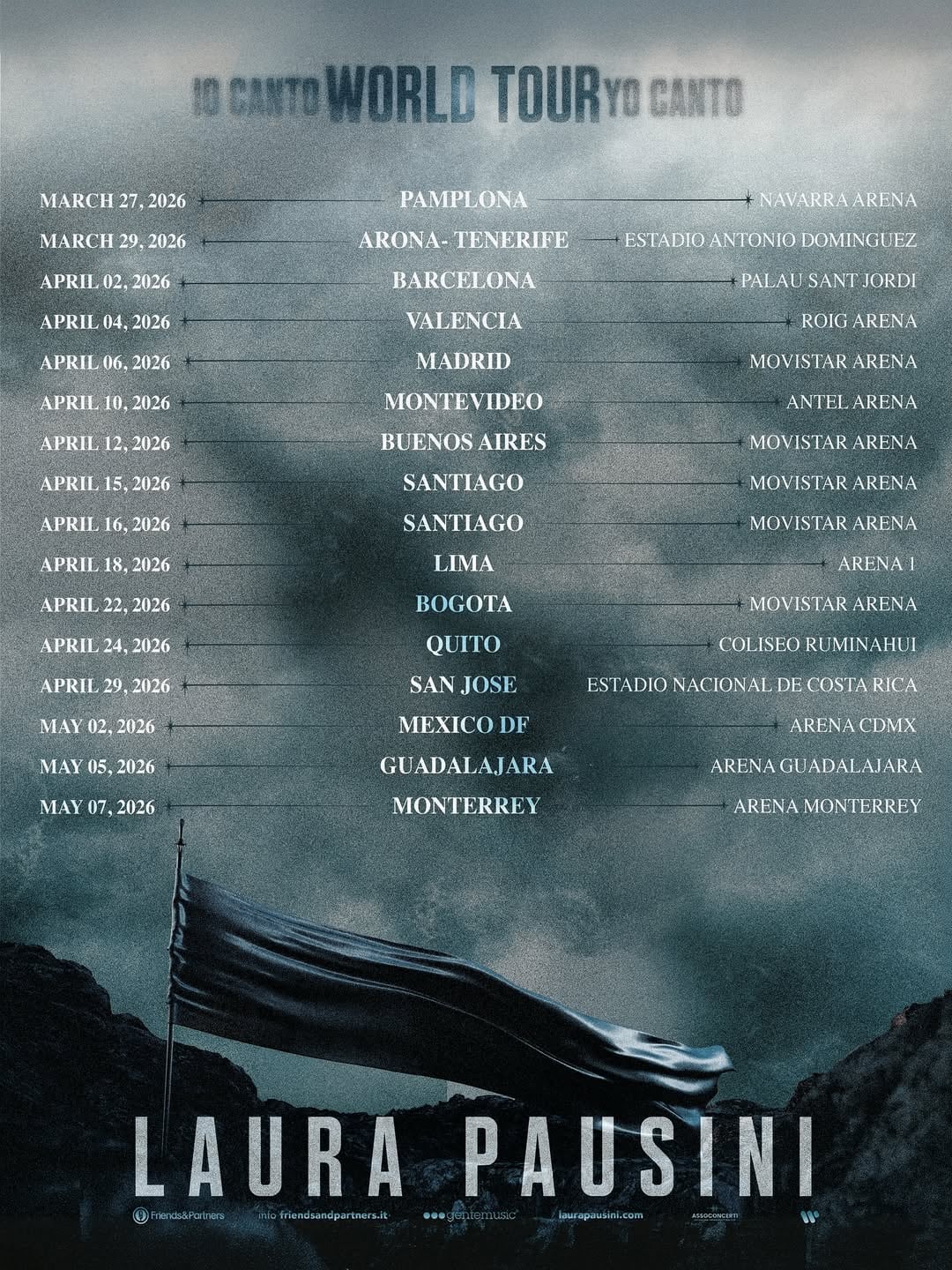 Yo Canto World Tour 2025: fechas, precios y preventa de Laura Pausini en México