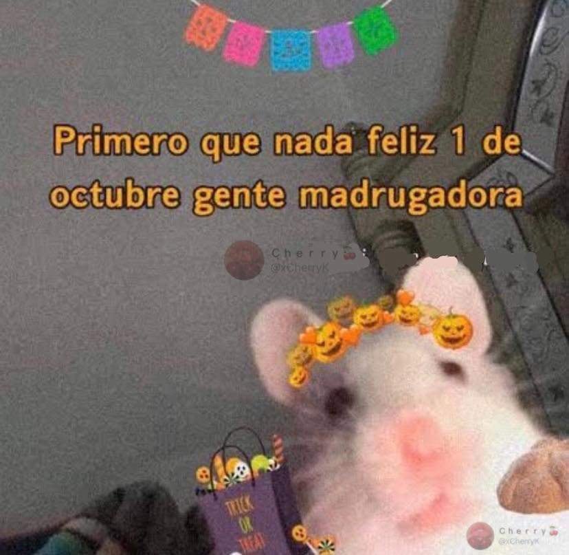 Memes sobre octubre y Halloween