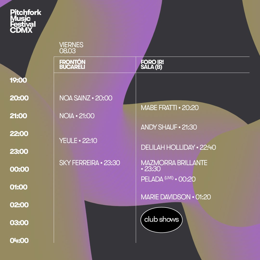 ¿A qué hora termina Pitchfork Music Festival CDMX? Horario para Frontón Bucareli y  Foro Indierocks! de hoy viernes 8 de marzo