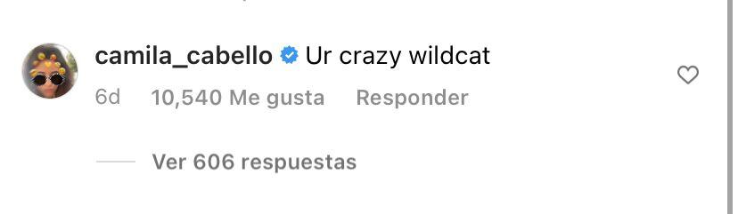 Comentario Camila Cabello