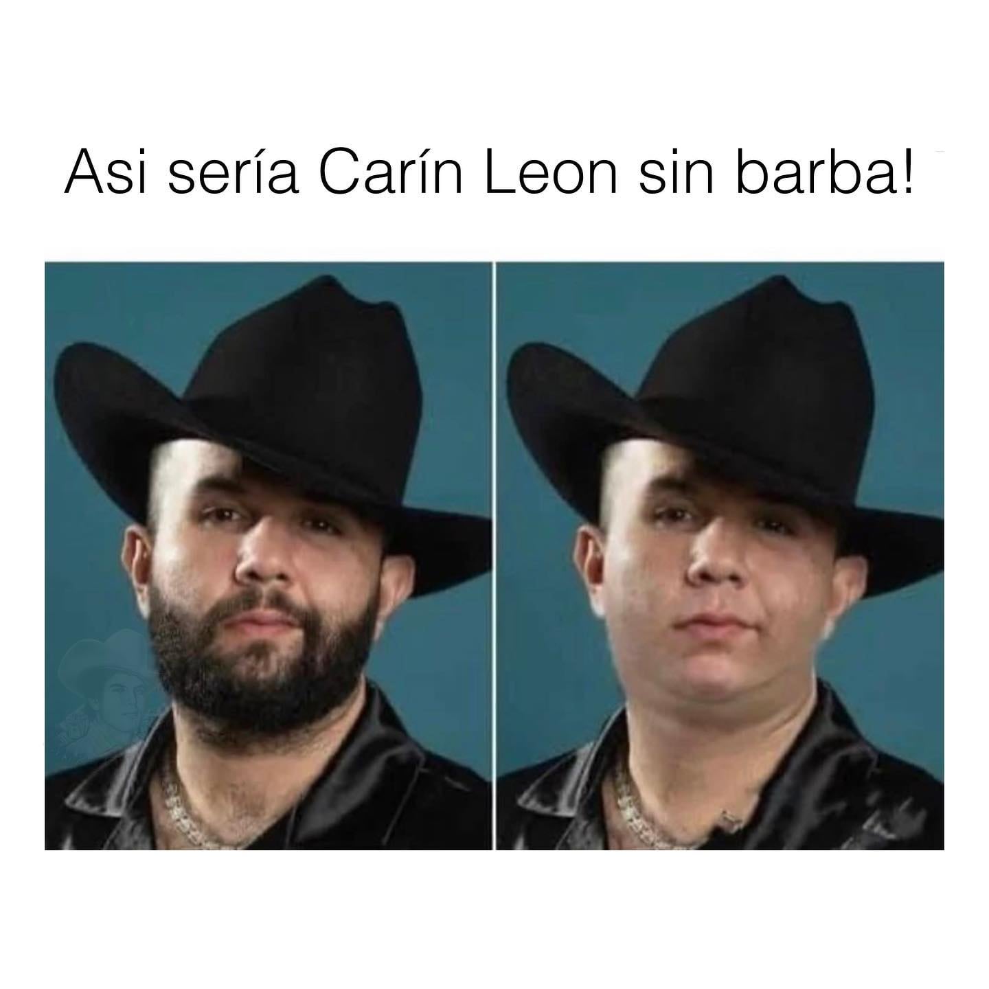 Le quitan la barba a Carin León y así se ve.