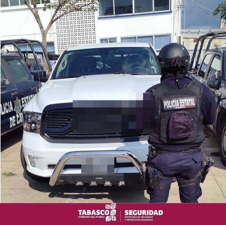 SSPC y FIRT Olmeca aseguran vehículos robados