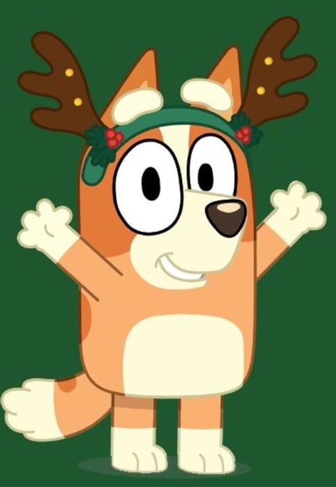 Fondos de Bluey navideña