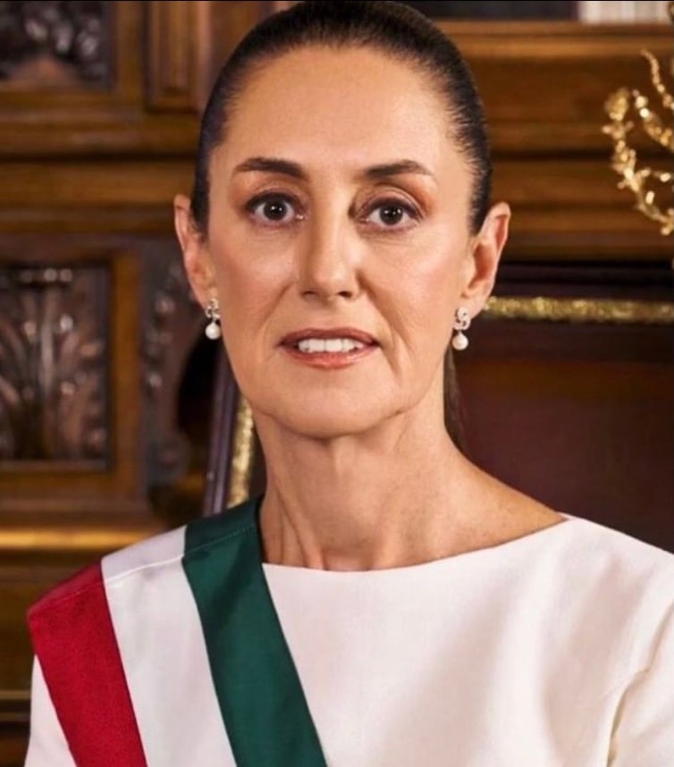 Foto oficial de Claudia Sheinbaum como presidenta de México