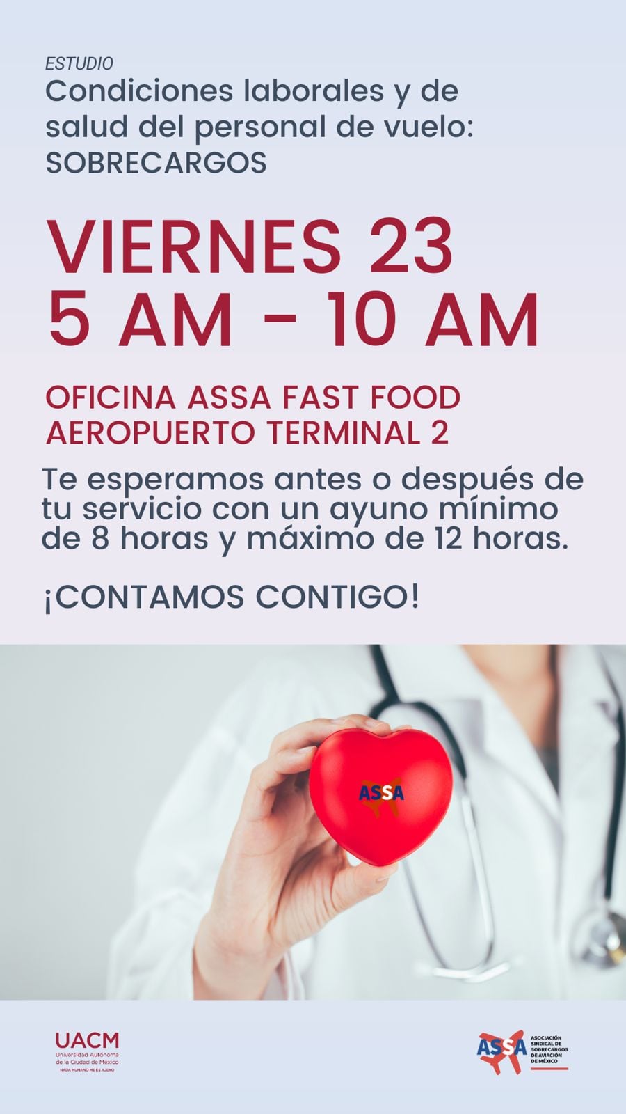 Segunda fase de estudio a tripulantes de Aeroméxico