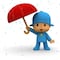 Dibujos de Pocoyó en la lluvia para colorear: 6 plantillas bonitas para imprimir