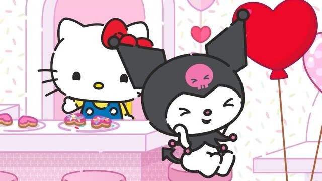 Hello Kitty y Kuromi celebran El Día de San Valentín