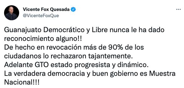 Tuit Vicente Fox