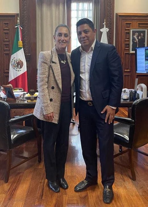 Ricardo Gallardo y Claudia Sheinbaum