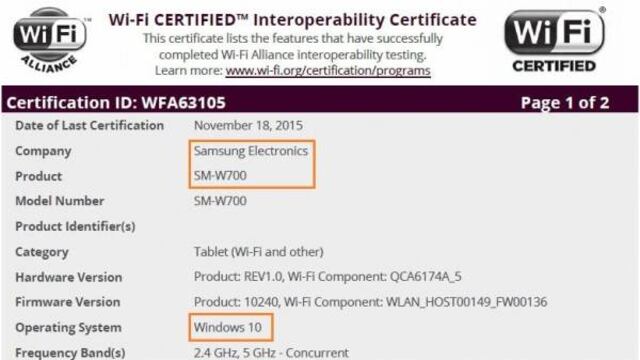 Samsung podría presentar pronto una tablet con Windows 10