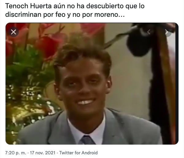 Meme de Tenoch Huerta por criticar la Navidad