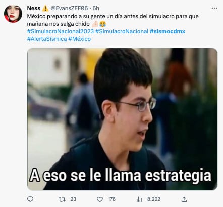 Memes por sismo antes del Simulacro Nacional 2023