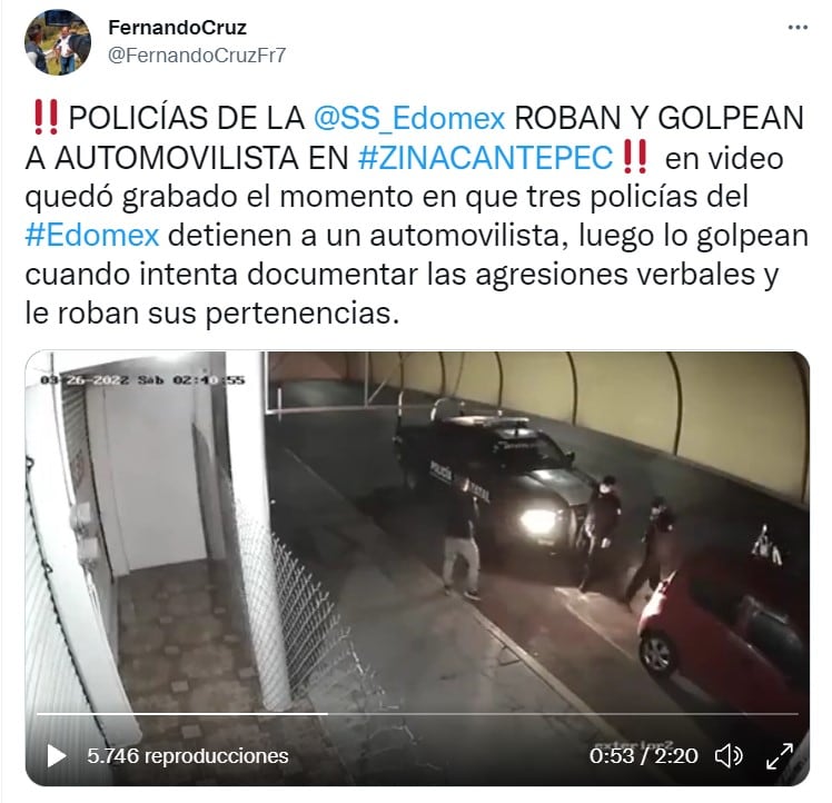 Denuncia en video