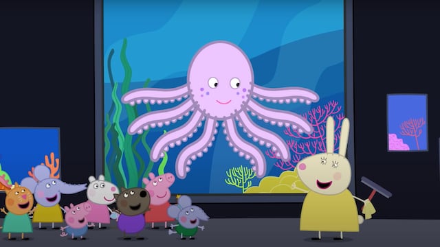 El capítulo completo en YouTube de Peppa Pig viaja al acuario por el Día Internacional del Pulpo