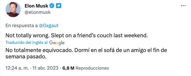 Elon Musk responde a la polémica en Twitter si es que duerme en un colchón en el piso