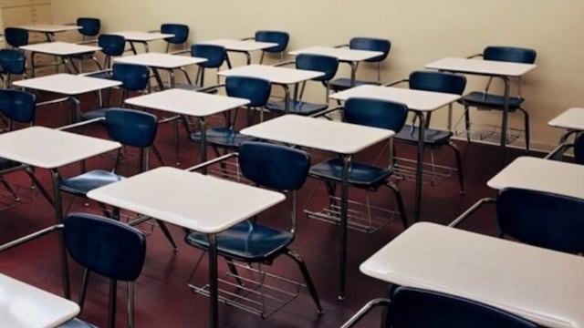 Salón de clases vacío