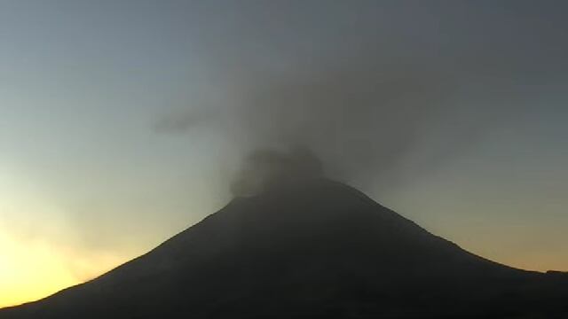 Volcán Popocatépetl el 9 de diciembre