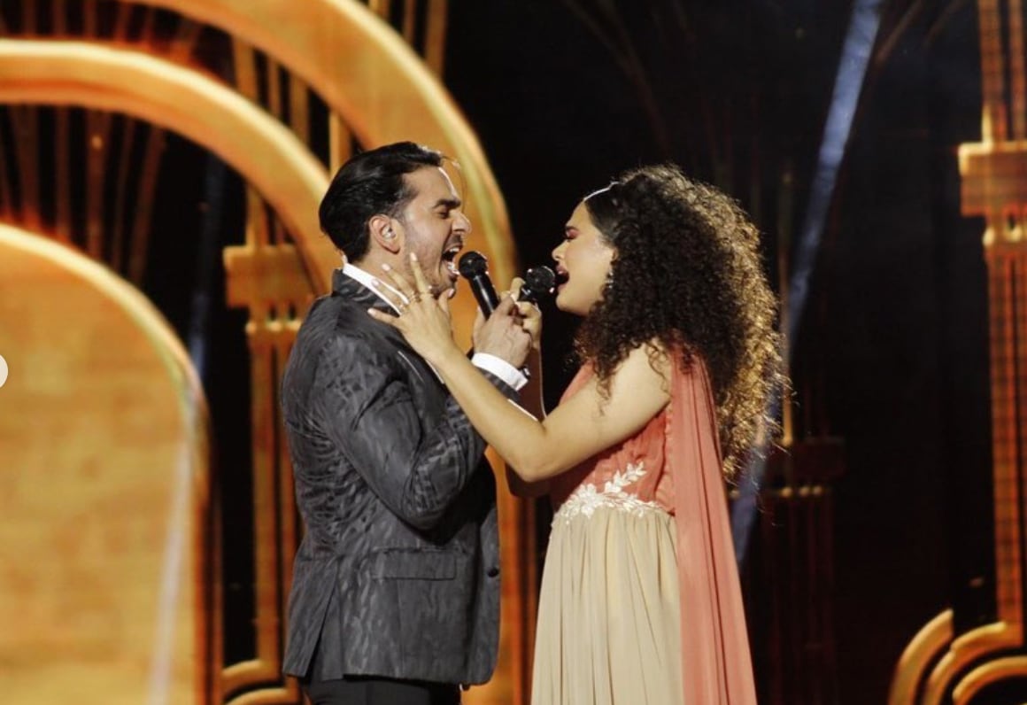 Cesia y Andrés en La Academia