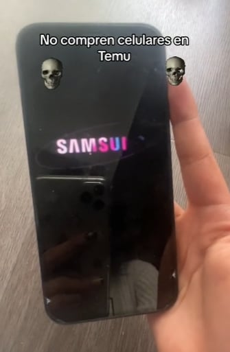 Compró un iPhone en Temu y al prenderlo se llevó la peor decepción
