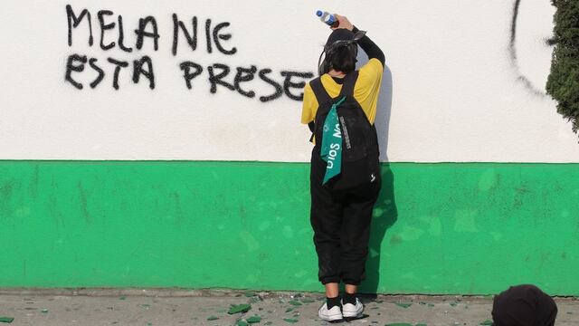 Protesta por agresión a Melanie