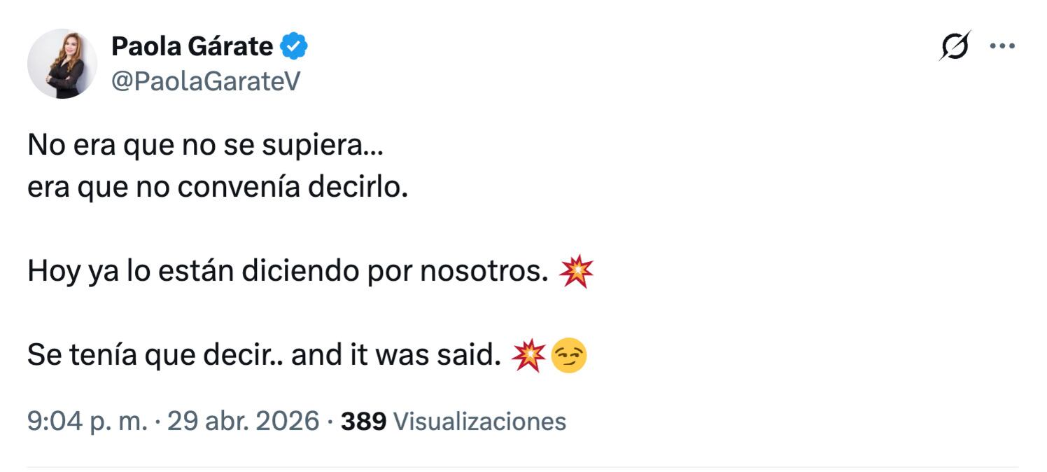 Paola Gárate denuncia amenazas por ser de oposición en Sinaloa: "Aquí cuesta la vida"
