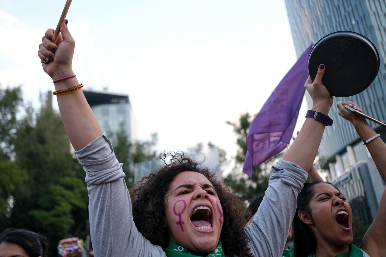 Protesta por el Día Internacional de la Eliminación de la Violencia contra la Mujer de 2020