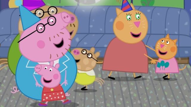 La fiesta de baile en el bus de Peppa Pig y sus amigos
