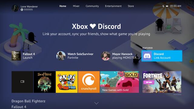 Discord y Xbox