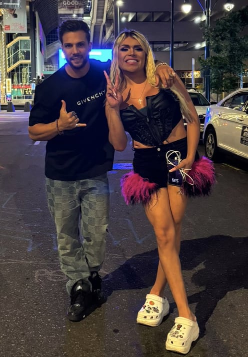 Nicola Porcella y Wendy Guevara