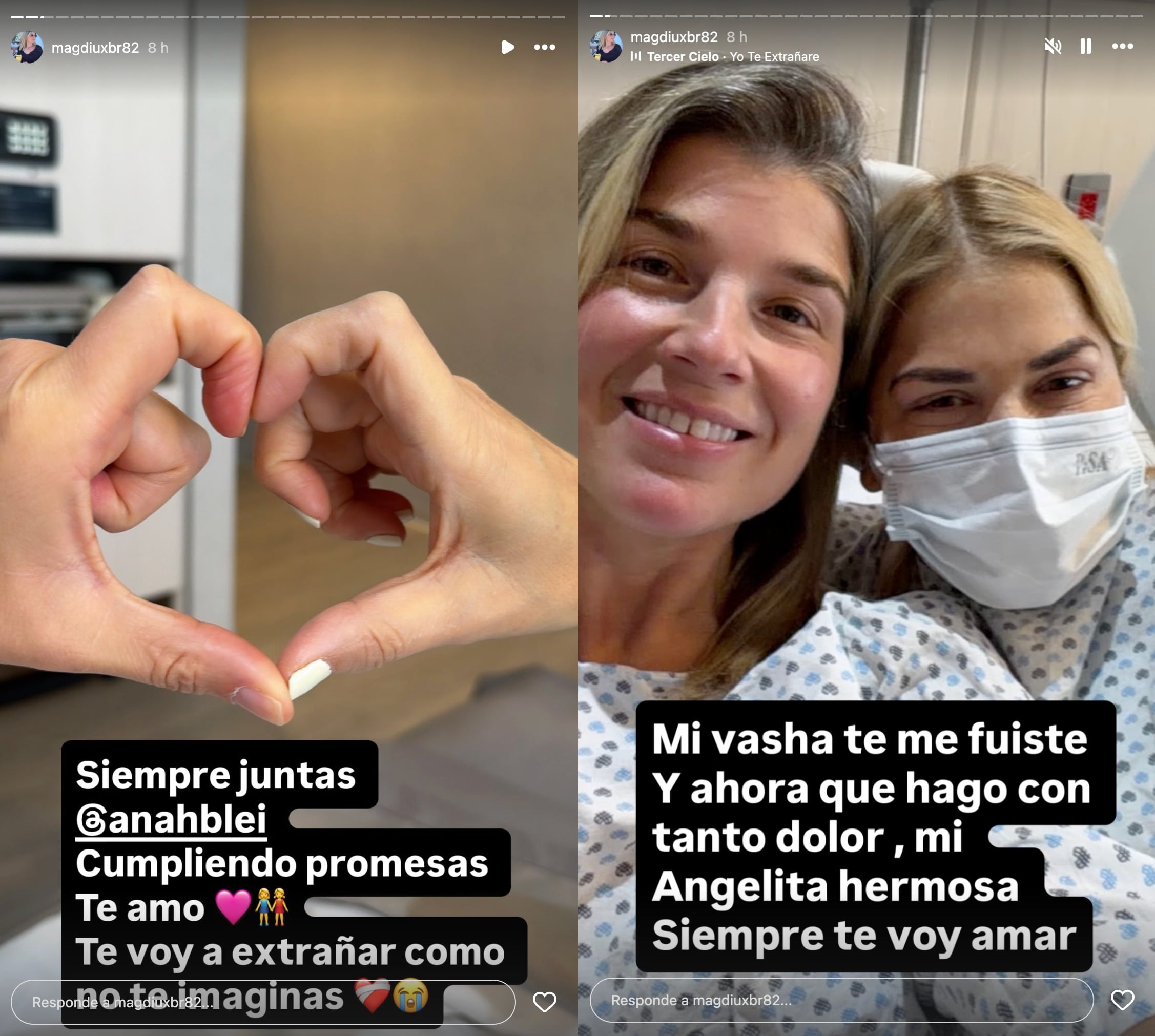 Magda Bleizeffer despide a su hermana Ana Lucía