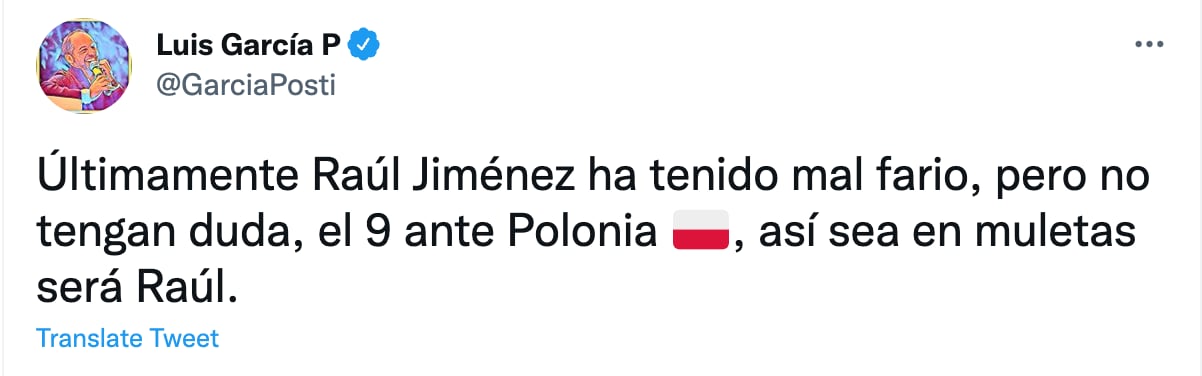 Luis García (Foto: Captura de Twitter)