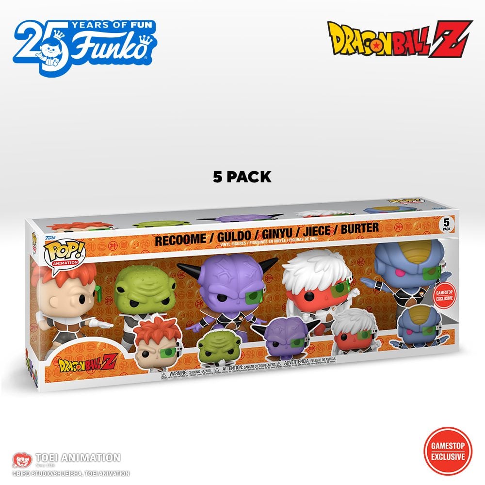 Funko Pop lanzará figuras de Las Fuerzas Especiales Ginyu de Dragon Ball