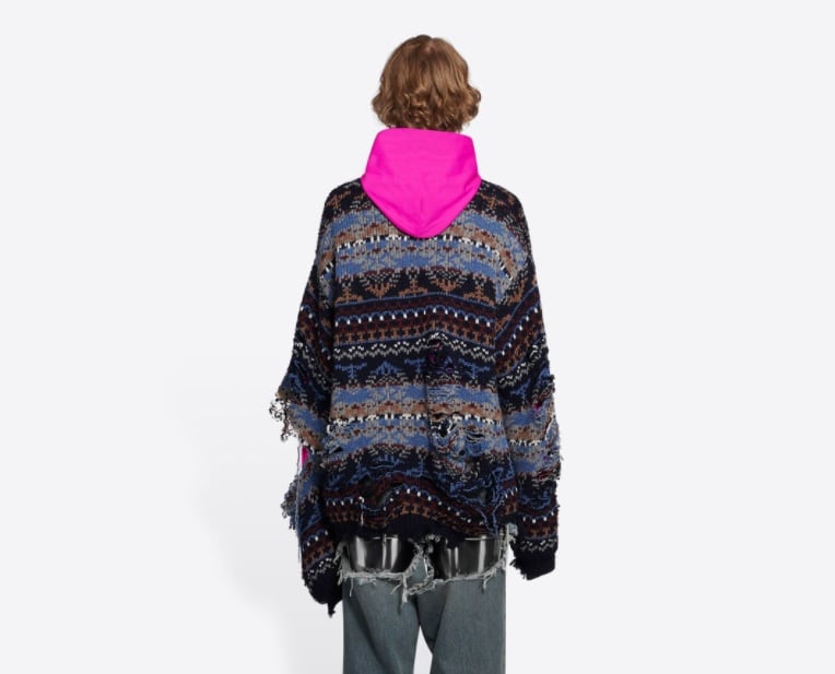 Suéter agujerado de Balenciaga